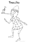 Disegno Pinocchio e Grillo Parlante