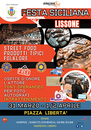 Lissone - frammento locandina A' vucciria - Sicilia street food