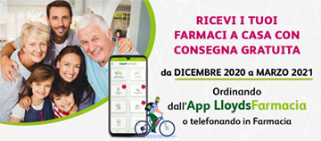 Comunicato stampa - Farmacie Comunali - Lloyds Farmacia: prorogata la consegna a domicilio gratuita di farmaci e parafarmaci  