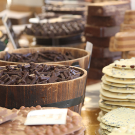 Immagine bancarella con cioccolato