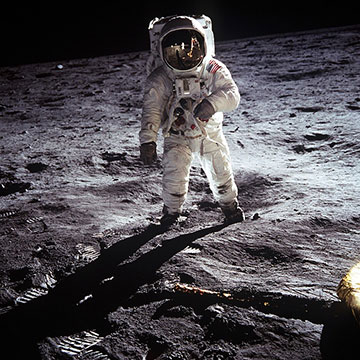 Immagine sbarco sulla Luna