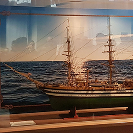 Il modello della «Amerigo Vespucci»