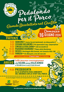 Comune di Lissone | Locandina "Pedalando per il Parco" 2024