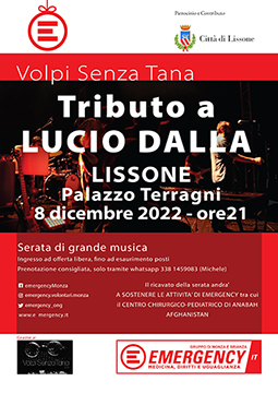 Lissone | locandina Tributo a Lucio Dalla