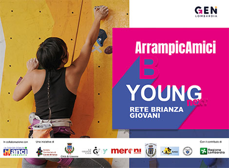 Lissone - frammento locandina  "ArrampicAmici - Corso di arrampicata sportiva"