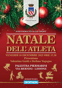 Comune Lissone | miniatura volantino Natale dell'Atleta 2022