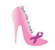 logo associazione Una vita in rosa - scarpina rosa