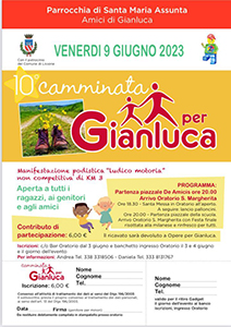 Lissone - miniatura locandina Camminata per Gianluca
