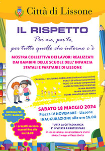 Città di Lissone | miniatura locandina mostra collettiva lavori delle scuole d'infanzia statali e paritarie di Lissone "IL RISPETTO Per me, per te, per tutto quello che intorno c'è"