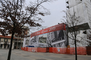 Lissone-Un telo «natalizio» per Palazzo Terragni