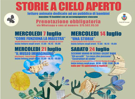 Comune di Lissone | STORIE A CIELO APERTO letture animate per bambini