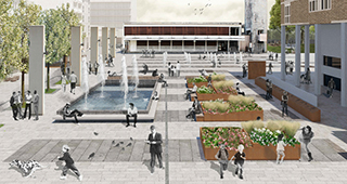 Rendering Piazza Libertà