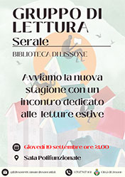 Lissone - miniatura locandina Gruppo di lettura 19 settembre 2024