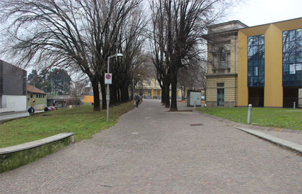 viale Padania che diventerà viale Elisa Ancona