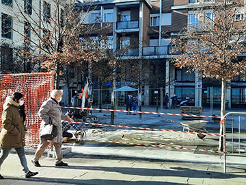 Lissone- Comunicato stampa - Riqualificazione del Centro Storico, al via i lavori in via Palazzine. Si amplia il cantiere in Piazza Libertà