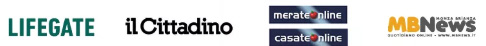 loghi LIFEGATE, il Cittadino; merateonline - casateonline; MBNews;