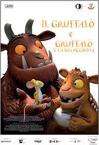 immagine locandina film "Il Gruffalò" e "Gruffalò e la sua piccolina"