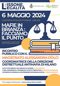 Lissone | immagine miniatura manifesto Mafie in Brianza: facciamo il punto Incontro con il magistrato Alessandra Dolci