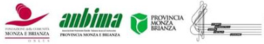 loghi Fondazione della comunità Monza e Brianza Onlus | Anbima | Provincia Monza Brianza | Corpo Bandistico Santa Cecilia  