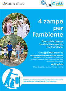 Lissone | miniatura volantino appuntamento 4 zampe per l'ambiente 