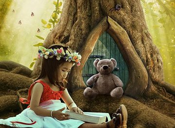 Immagine bambina che legge