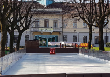 Lissone-Pista di pattinaggio nella nuova location di Piazza IV Novembre