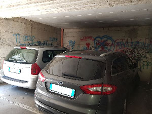 Immagine parcheggio prima della pulizia