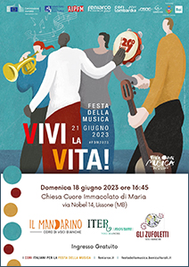 Lissone | locandina Festa della musica - Vivi la vita!