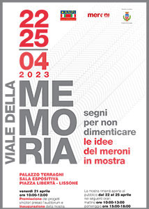 Lissone | locandina Viale della Memoria
