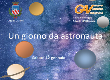 particolare locndina evento "Un giorno da astronauta"