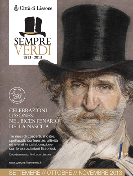 manifesto per le celebrazioni verdiane