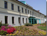 Foto prospettica edificio biblioteca