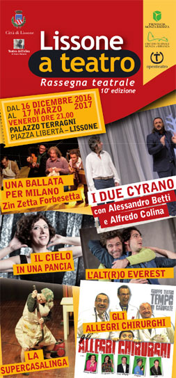 locandina  "LISSONE A TEATRO"  10^ed.