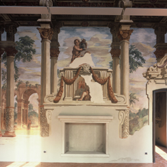 dettaglio parete interna villa reati 
