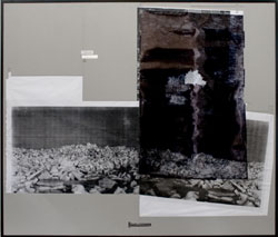 Alessandro Di Pietro: Lo stretto di Berlino, 2010 - assemblaggio di stampe Xerox, pennarello, alluminio e cartone, 170x200 cm