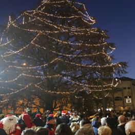 le luci di natale nelle vie del centro