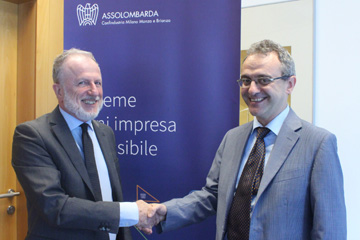 Alessandro Scarabelli, Direttore generale di Assolombarda Confindustria Milano Monza e Brianza e Domenico Colnaghi  Assessore alle Risorse finanziarie del Comune di Lissone  