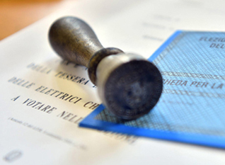 Lissone - immagine certificato elettorale e timbro