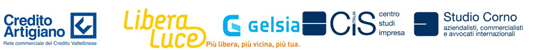 Sponsor: Credito Artigiano,Libera Luce, Gelsia; CIS, Studio Corno