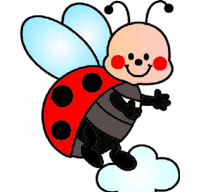Clip coccinella vettoriale