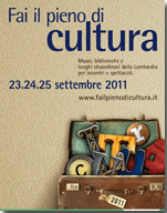 Miniaturizzazione del volantino "Fai il pieno di cultura". 