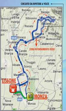 Immagine del percorso della corsa