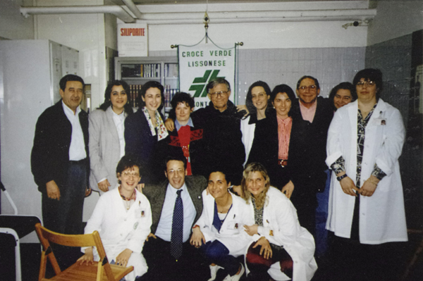 Con don Mazzi negli anni Ottanta