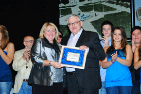 Assessore Daniela Ronchi con Giorgio  Danese 2° classificato
