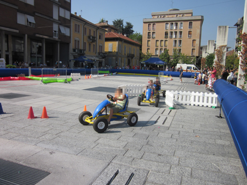Un momento della gara