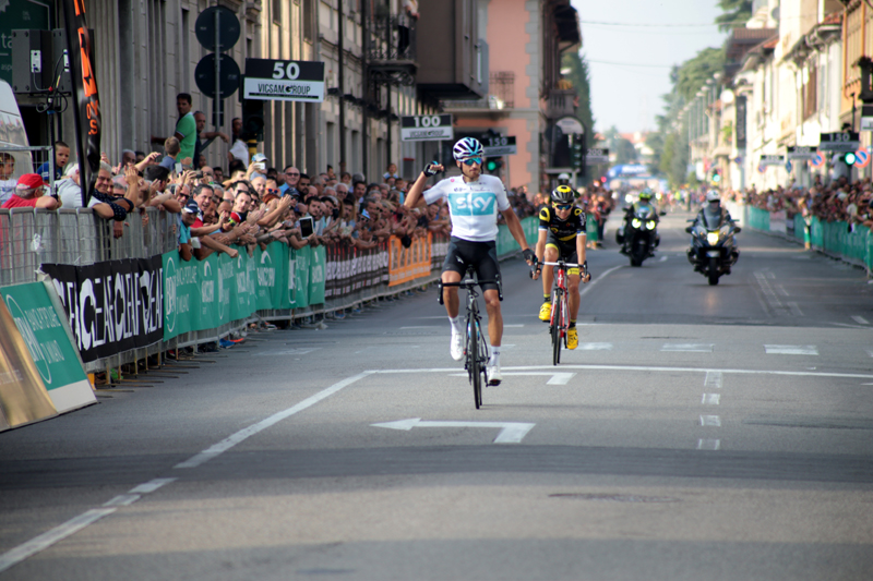 Arrivo e podio