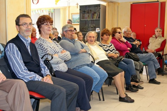 La festeggiata in prima fila