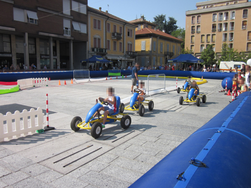 Un momento della gara