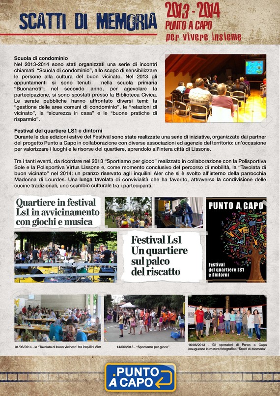 Scatti di memoria - Per vivere insieme