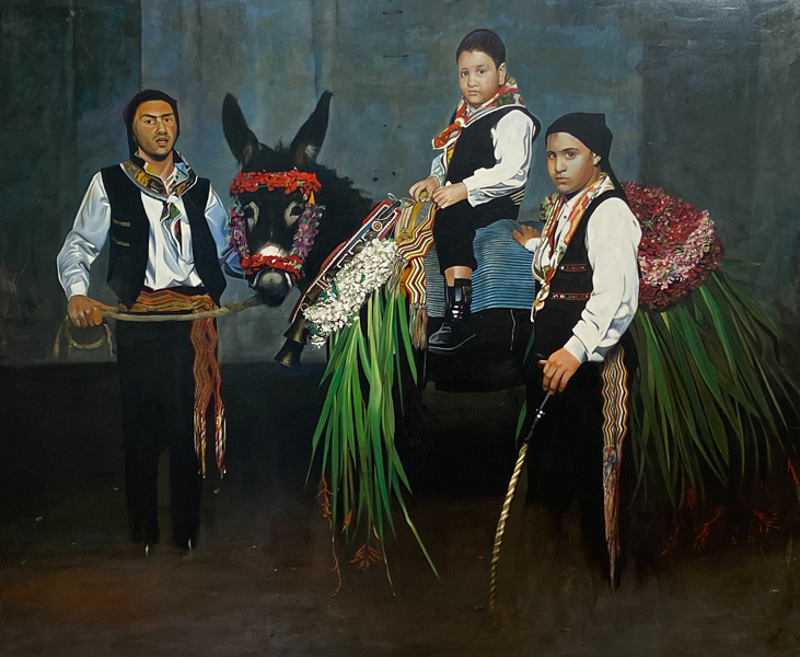 Uno | 2005 | olio su tela | 180x220 cm